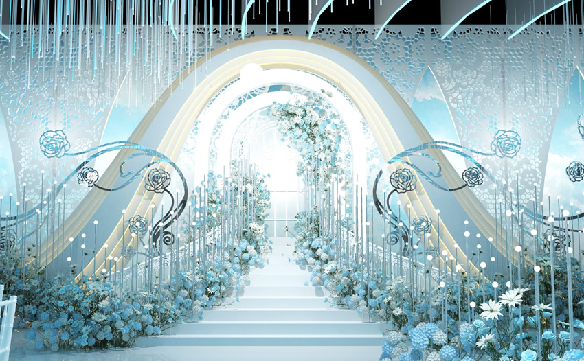 东山釡香烙馍村水晶厅效果展示